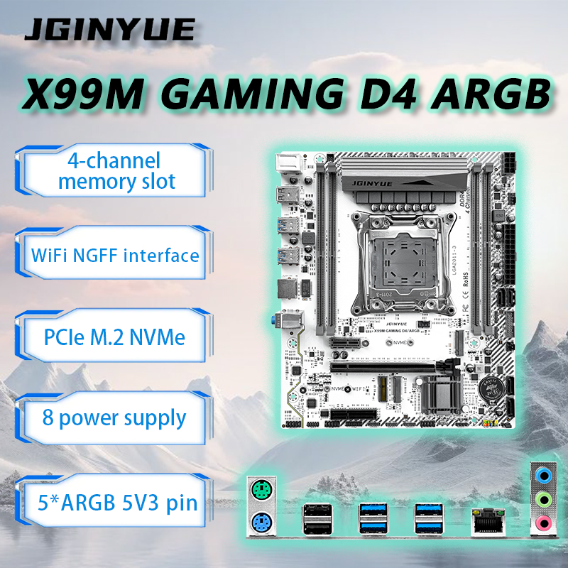 Ecc Ram Server - JGINYUE X99 Motherboard LGA2011-3 M-ATX Untuk