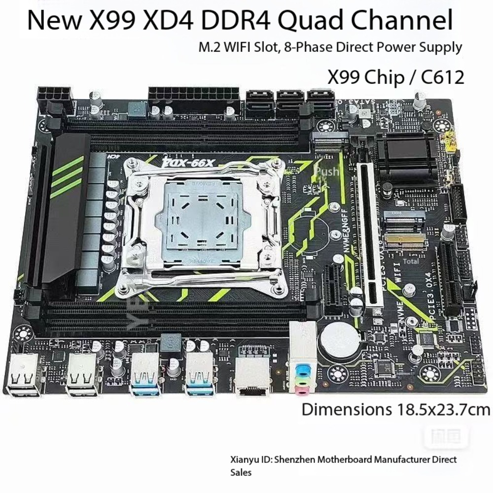 Ddr4 Ram - Papan utama Angxun X99 XD4 yang