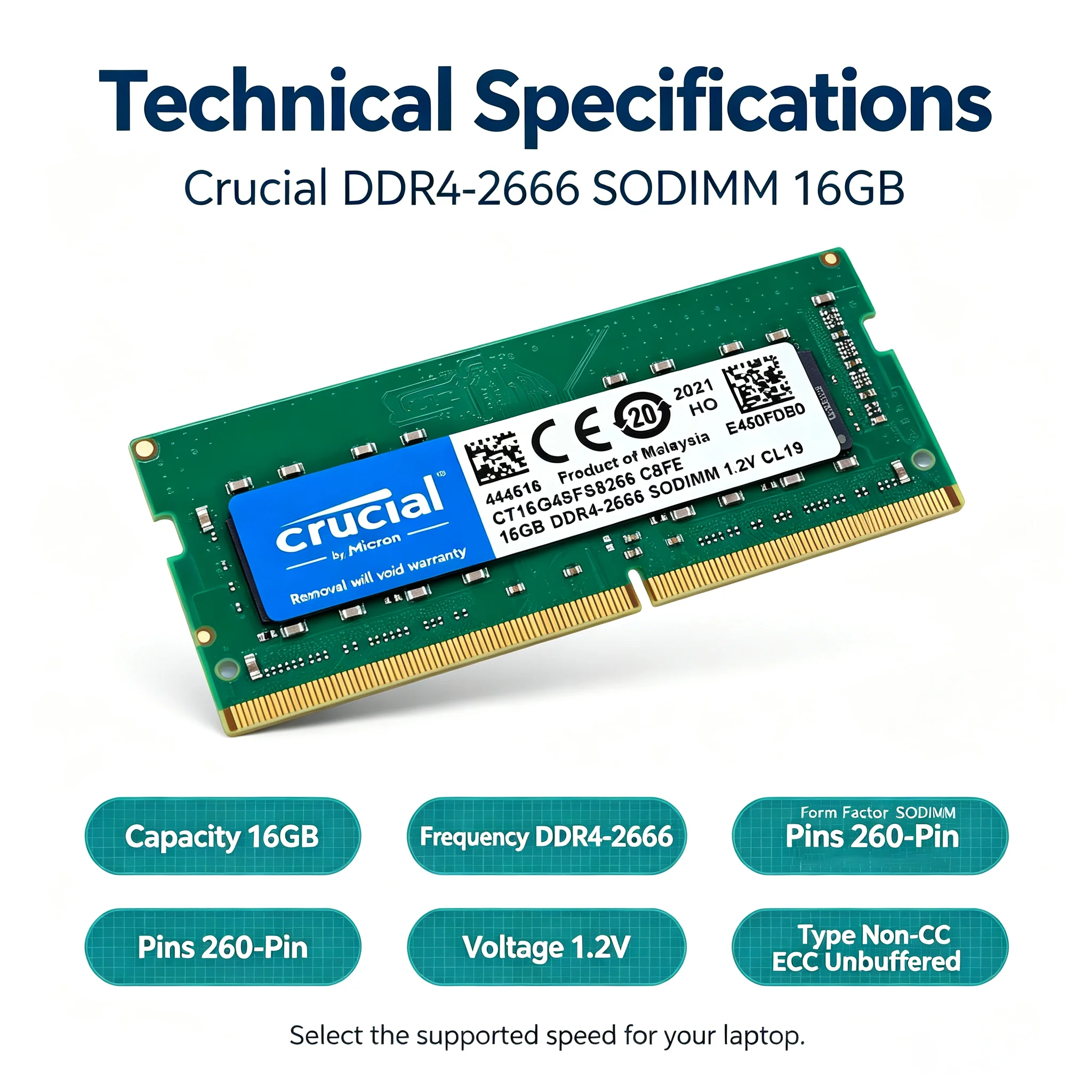 RAM Laptop Crucial DDR4 SODIMM - Ddr4 3200Mhz ulasan dan harga