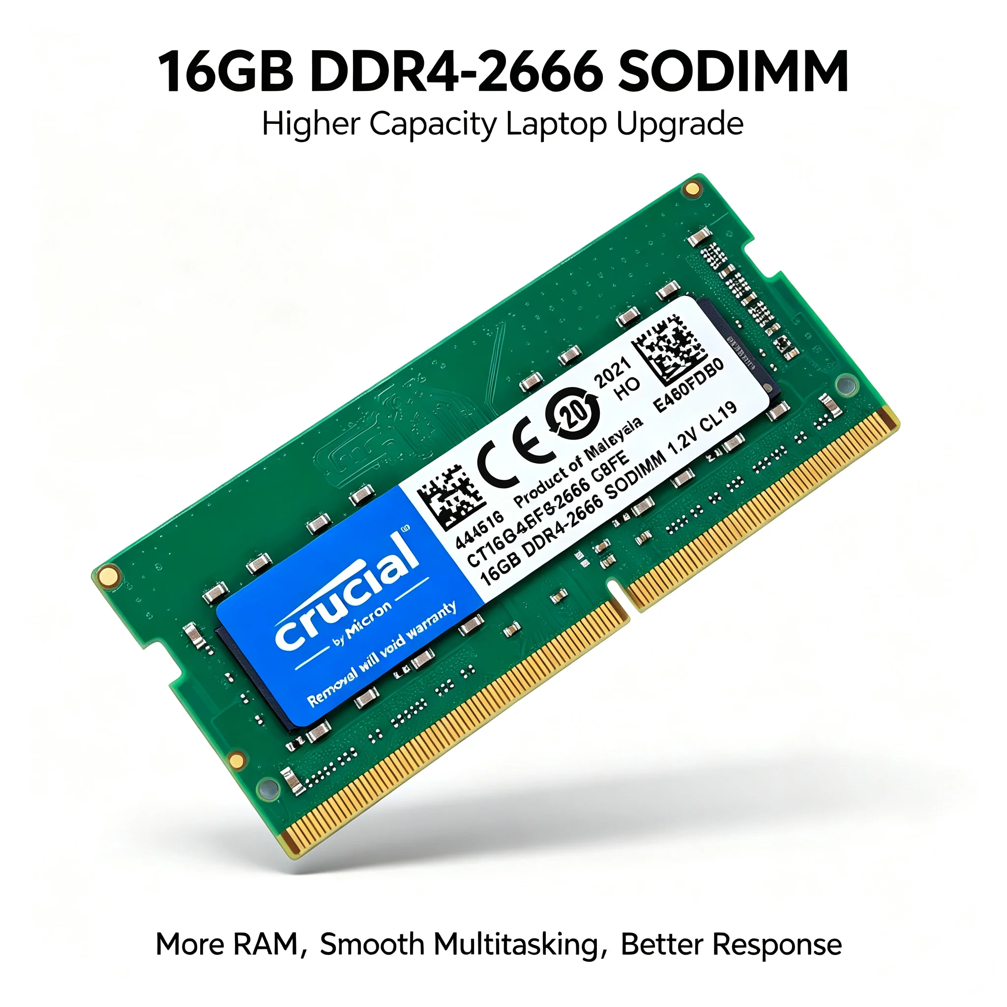 Crucial 1 buah/2 buah RAM Lapt - Ddr4 3200Mhz ulasan dan harga