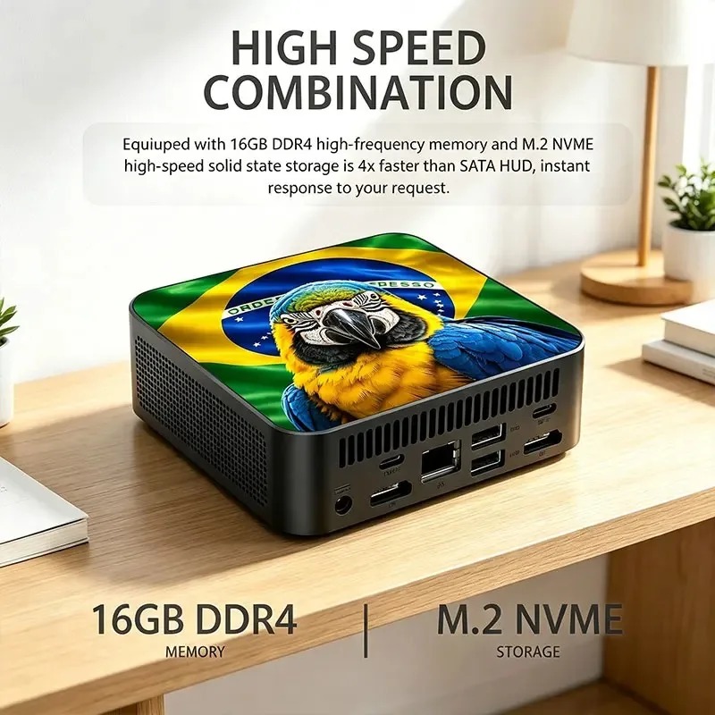 Komputer Mini PC Baru yang Tan - Ddr4 Desktop Ram ulasan dan harga