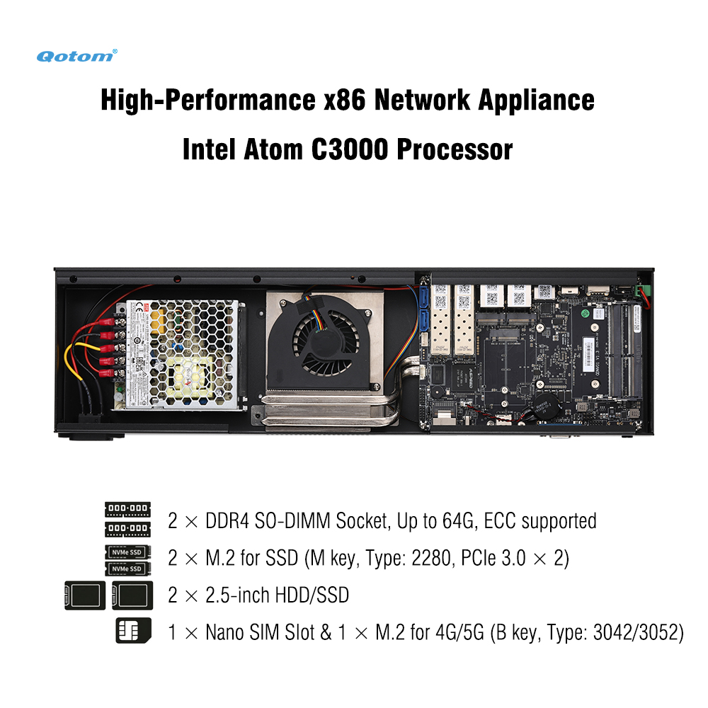 Q20300G9 1U Rack - CPU Atom C3 - Ddr4 Desktop Ram ulasan dan harga